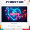 Love Party Banner Heart Pattern Valentine's Event Backdrop Happy Valentine's Day Banner Gift Box Design For Photo Shoot Lover's