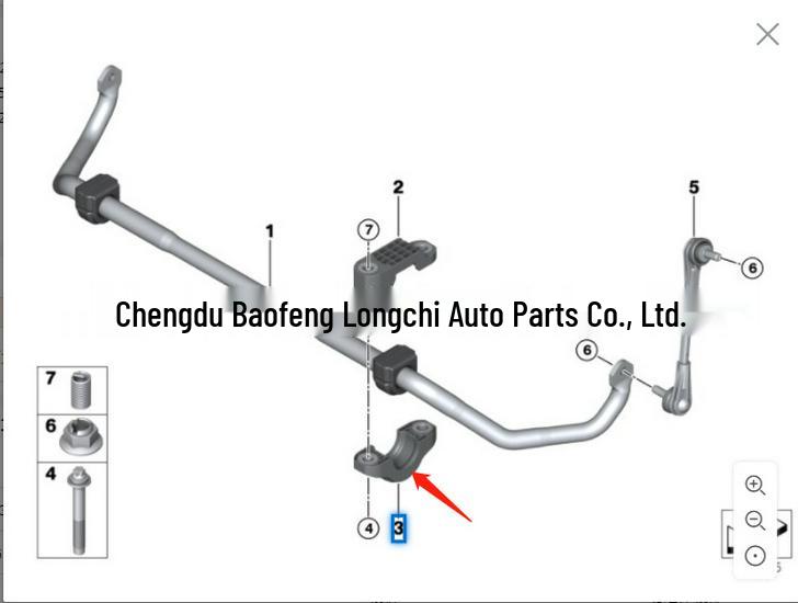Lower Stabilizer Bar Bracket for BMW 5 Series, 7 Series, G30, G11, 520, 730
