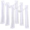 3Pack Set Wedding Arch Drape Fabric Sheer Chiffon Tulle Curtain Draping Backdrop Party Supplies Home Drapery Ceremony Decoration