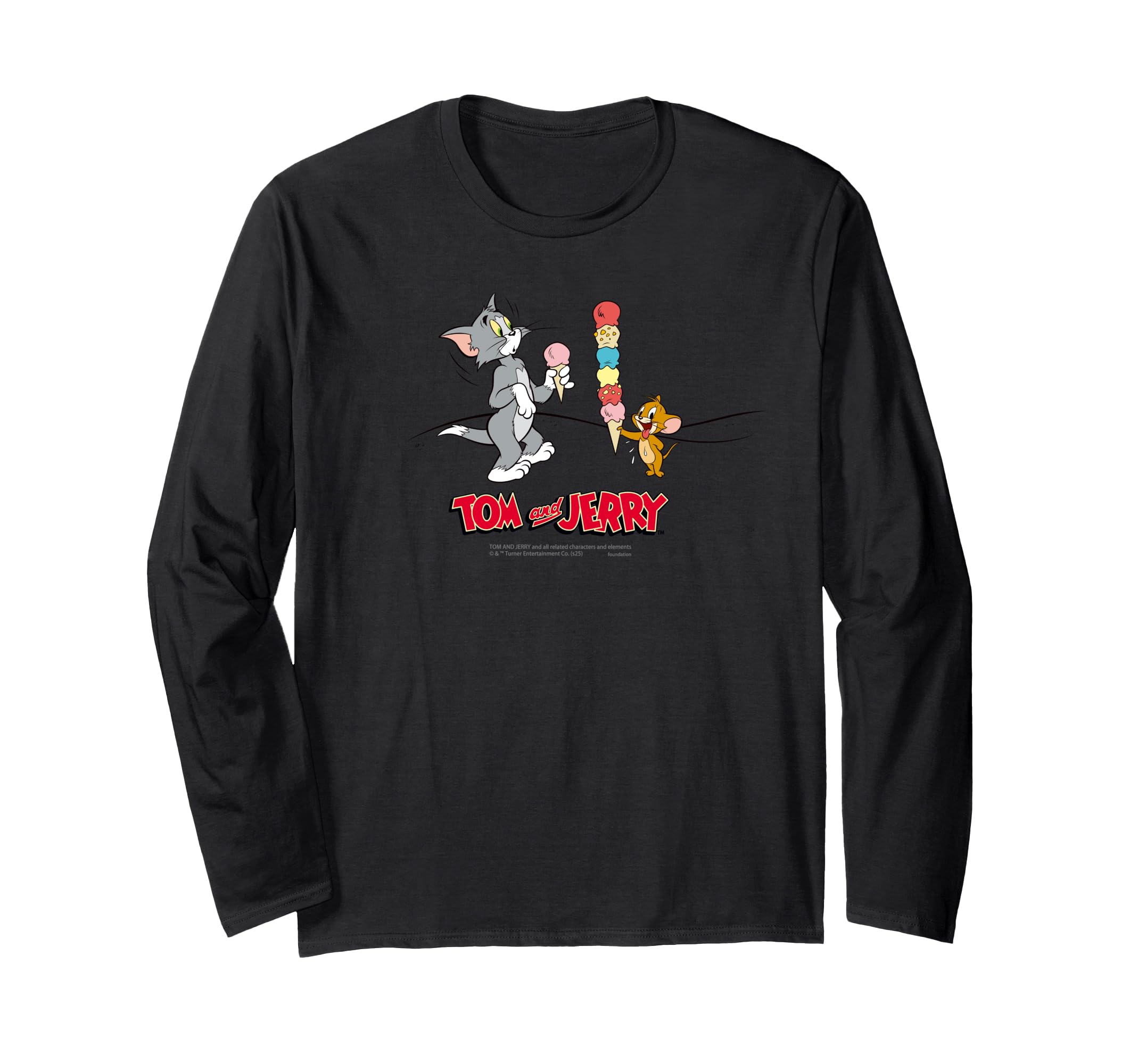 

TOM and JERRY/Tom and Jerry/Ice Cream Long Sleeve T-Shirt