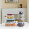 Thickened Stackable Fresh-keeping Box Transparent Plastic Refrigerator Storage Box Microwave-safe Frozen Food Sealed Box