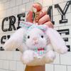 Bow Easter Stuffed Bunny Keychain Creative Rabbit Pendant Bag Charm Plush Toy Key Ring  Companion