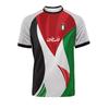 Magliette da calcio con bandiera palestinese alla moda, estive, casual, stampate in 3D, da uomo, larghe, con scollo a V, ad asciugatura rapida e traspiranti.