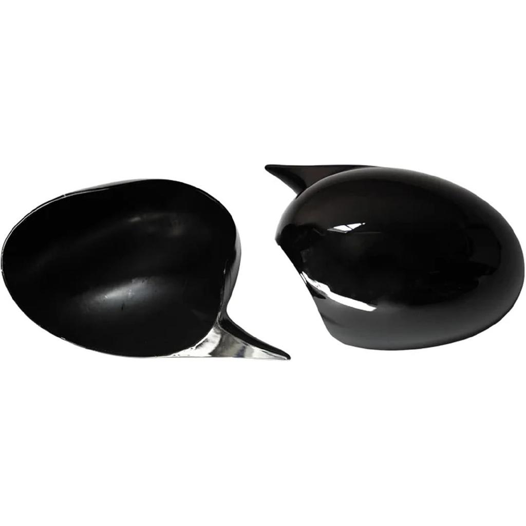 Rearview Mirror Caps Cover Glossy Black Sticking Compatible With BMW/MINI COOPER R55 R56 R57 R58 R60(Gloss Blcak)