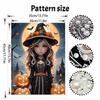 Halloween witch pearl painting art full pearl handmade diy home decorations with pumpkin patterns