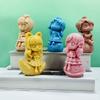 Princess Doll Candle Mold Silicone Gypsum Molds Desktop Decorations Handmade Scented Candle Making Wax Resin Soap Mould