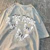 In The Future Dark Black Butterfly Tshirts Men Women Hip Hop Breathable T-Shirt Summer Couple Loose Tee Clothes T-Shirt Couple