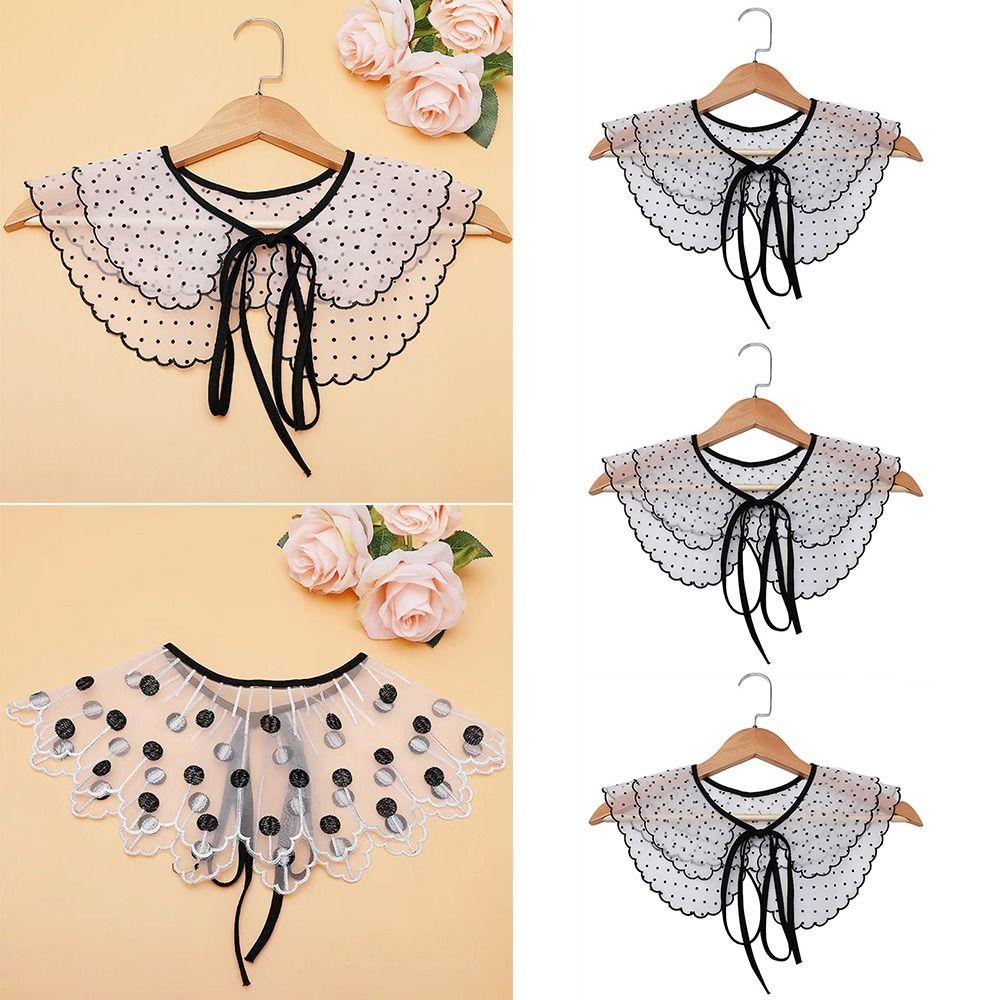 Lapel Blouse False Collar Lace Scarf Shawl Decoration High-quality Shirt Fake Collar