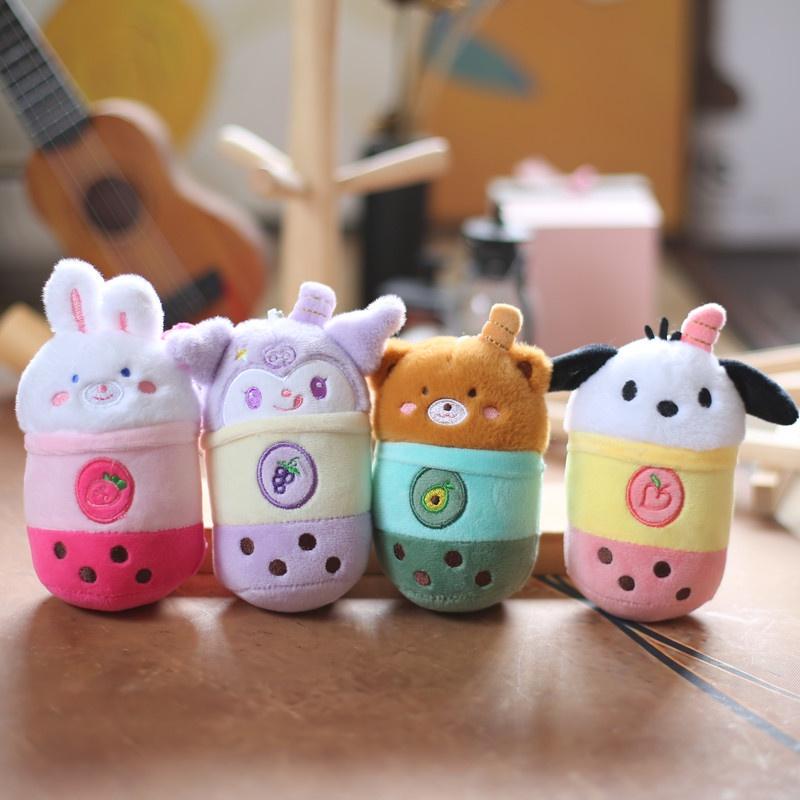 Soft And Comfortable Plush Rabbit Keychain Bag Pendant For Couples