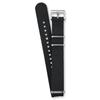 Genuine Aftermarket NATO Fabric 20mm Lug Black RS18C20BK [Seiko Watch] Band, Strap, Pass-Through Strap, Polyester, Custom, Width,