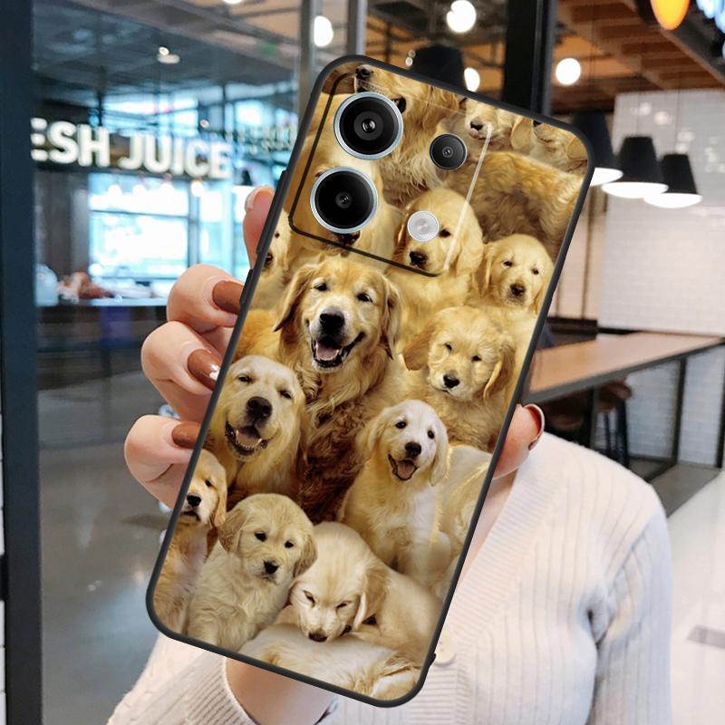 Golden Retriever Dog Case For Xiaomi Redmi Note 11 9 10 12 13 14 15 Pro Plus Redmi 15 15C 10C 12C 13C 14C Cover