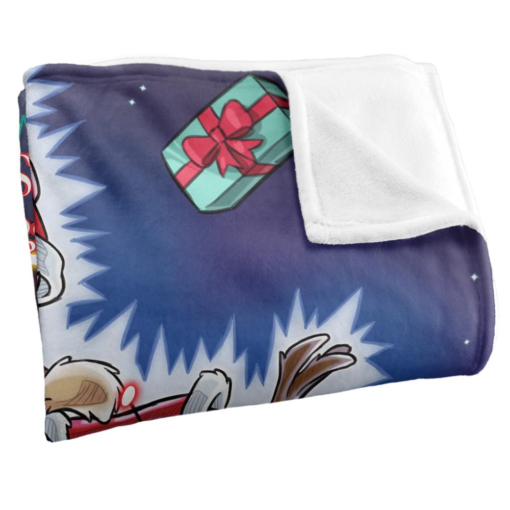 Warner Bros Christmas Vacation Silky Wile E Coyote Supersoft Blanket