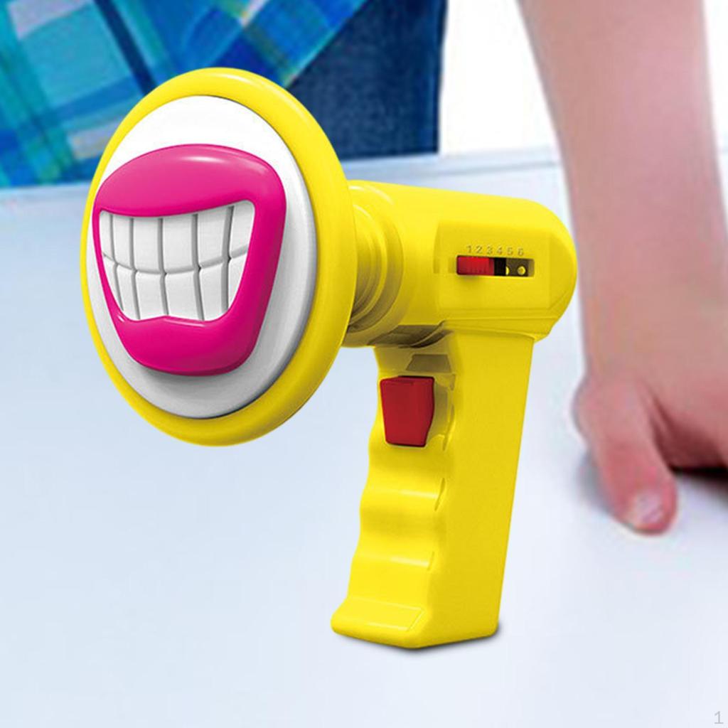 Trumpet Changer Microphone Toy Funny Large Mouth Loudspeaker with 6 Kinds Voices Trick Joke