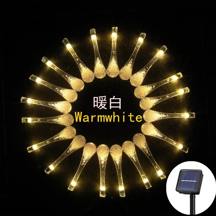 Water Droplets Solar String Lights 12m 100led Waterproof Outdoor Decoration Garland Fariy Lights Christmas Wedding Party Garden