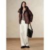 JIU ZI AN NA KOU Women's A-Line Hooded Down Jacket