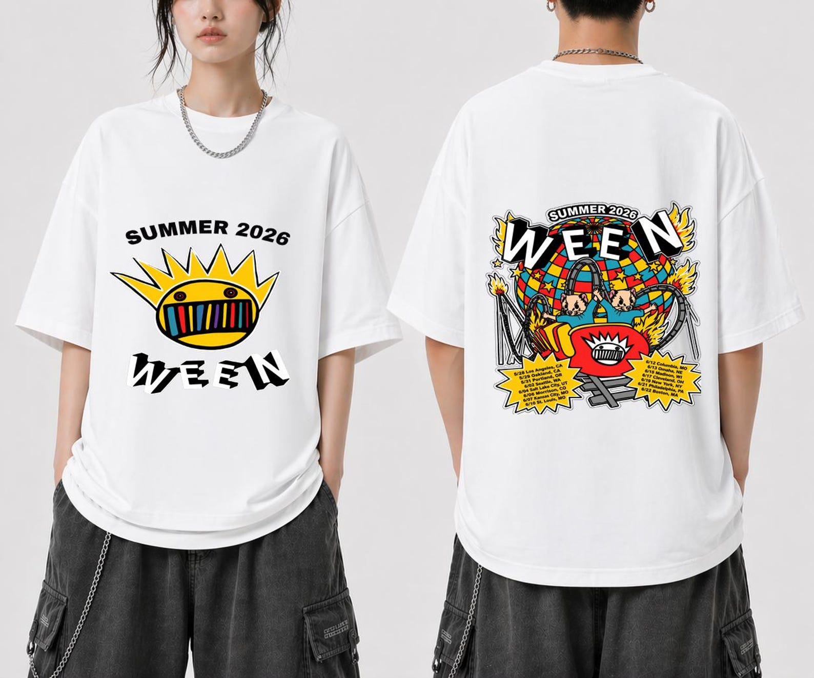 Ween Summer 2023 Tour Shirt, Ween Rock Band Shirt, Ween Tour Concert 2023 Shirt, Ween Tour Shirt S