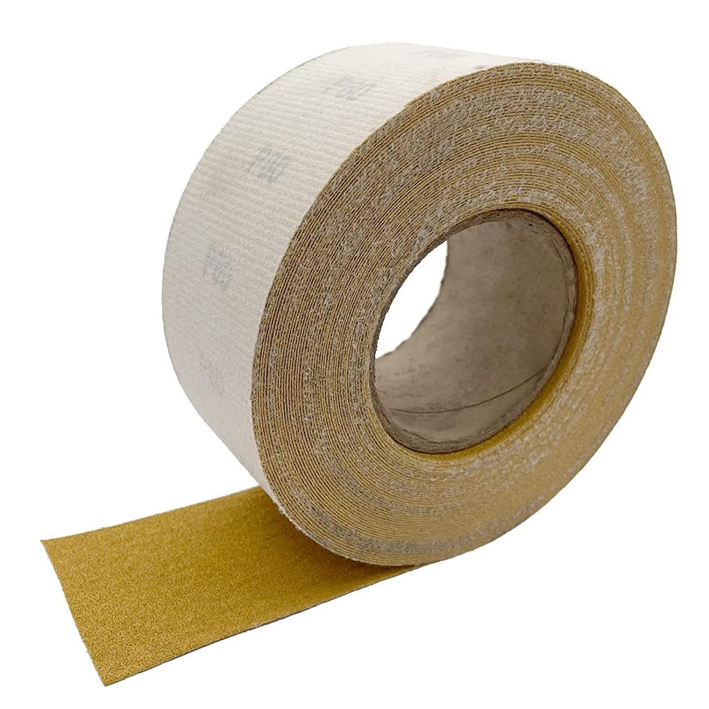 2-3/4" X 20 Yard Aluminium Oxide Hook-and-Loop Backed Sand Paper Emery Cloth for Wood Furniture Finishing Metal Sanding