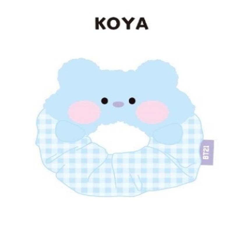 BTS BT21Oficiální Minini Gumička do vlasů Páska Vázanka Kpop Čelenka
