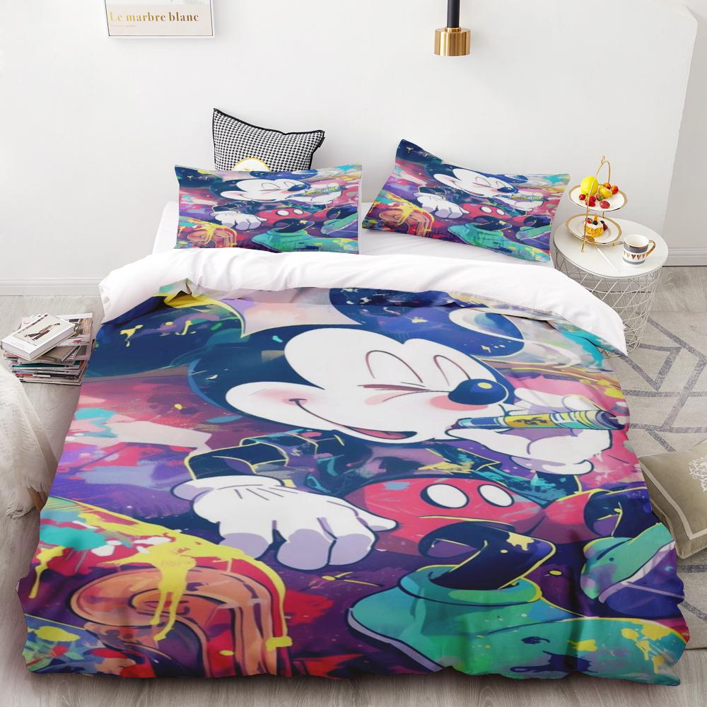 

Mickey Anya Forger Duvet Cover Set Comforter Bedding 3d Children S Bedding Set 3-Piece 1 Quilt Cover King Size best gifts 135x200cm