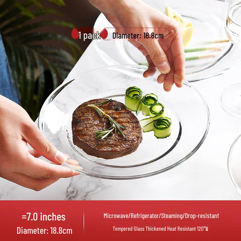 Heat-Resistant Glass Salad Bowl
