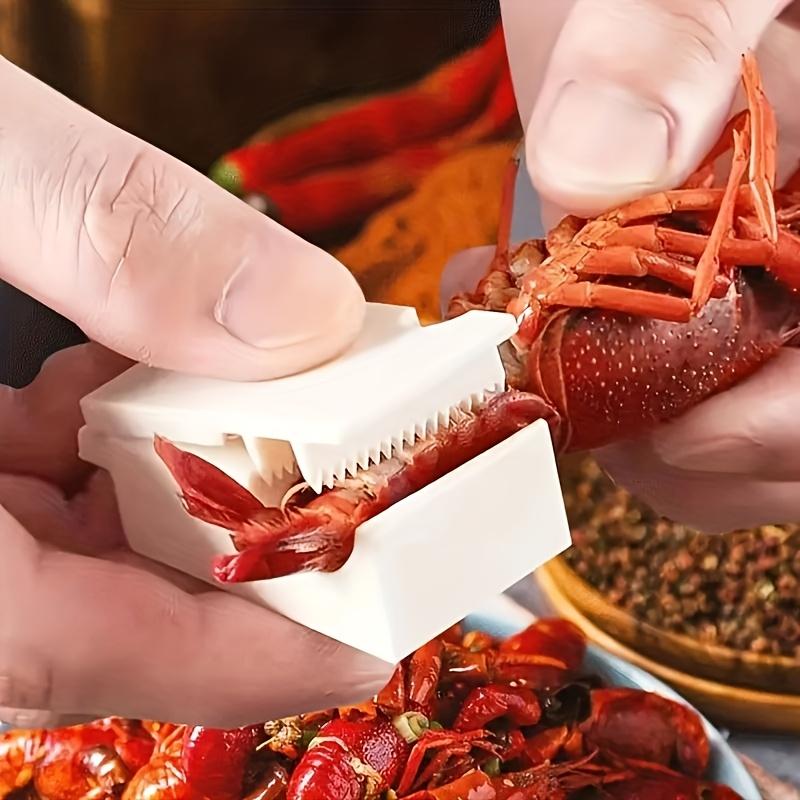 2-teiliges Garnelenschälwerkzeug – Einfaches Schälen von Meeresfrüchten, langlebiges Küchengerät für den Einsatz zu Hause und im Restaurant, müheloses Entfernen der Schalen von Krabben und Hummern