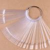 50 teile/satz Display Schlüssel Ring Nail art Tipps Pop Stick Fan Polnischen Praxis Rad Kit