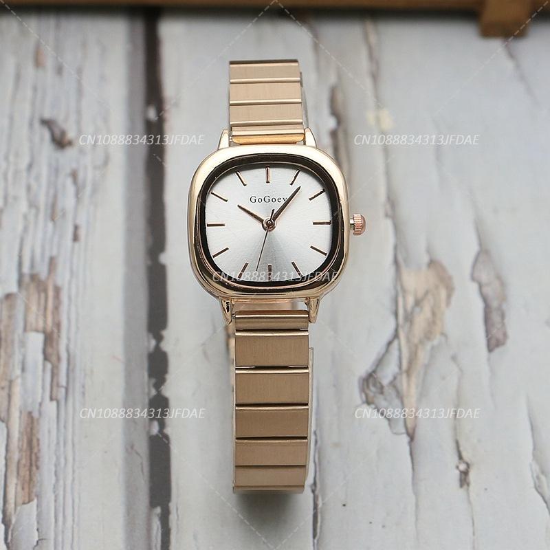 New Luxury Ladies Quartz Watch Fashion Simple Gold Women Stainless Steel Clock Wristwatches Gifts Montre Femme