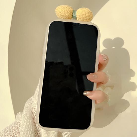 Phone Case With Bow Iphone14/Pro/Pro Flexible Refreshing Phone Flower Animal Tie Decor For Max/Max(Plus)