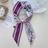 26 Letter Printed Headband 100x6cm Fashion Small Silk Scarf For Women New Design Brand Scarves Women's Bags Hair Tie Accessories
