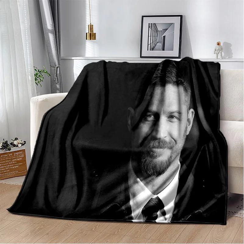 3D Printing Tom Hardy Actor Star Soft Plush Blanket,Flannel Blanket Throw Blanket for Living Room Bedroom Bed Sofa Picnic Cover
