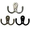 10/5Pcs Coat Hooks Wall-Mounted 2 Hole Towel Hanger For Coats Hat Clothing Home Storage Hook Wall Hook Towel Hanger For Hardware