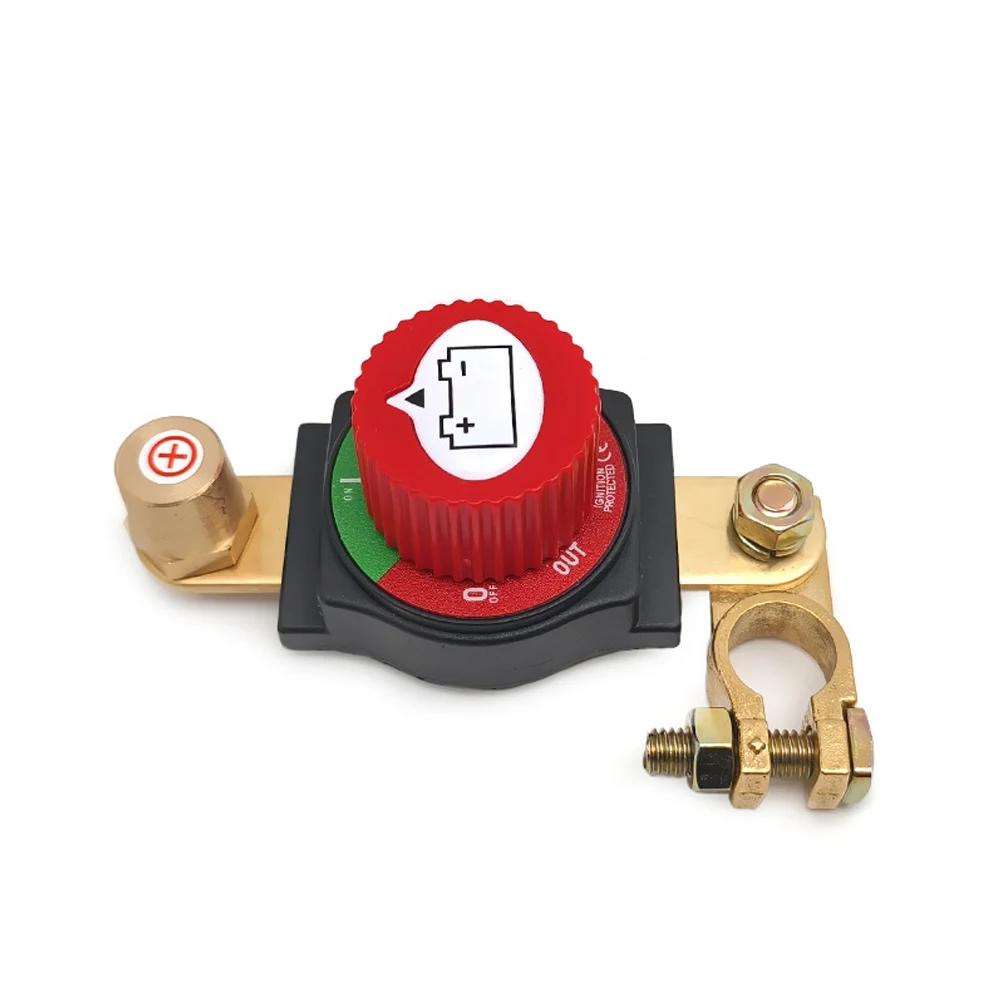 

1Pc Waterproof Battery Master Cut Off Switch for Marine RV ATV Boat 12V 48V Power System Brass Isolator with Rotatable Terminals