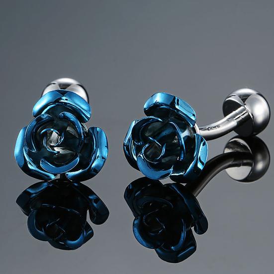 1 Pair Enamel Polishing Retro Pattern Men Cufflinks Electroplating Wear-resistant Shirt Cuff Buttons Clothing Accessories