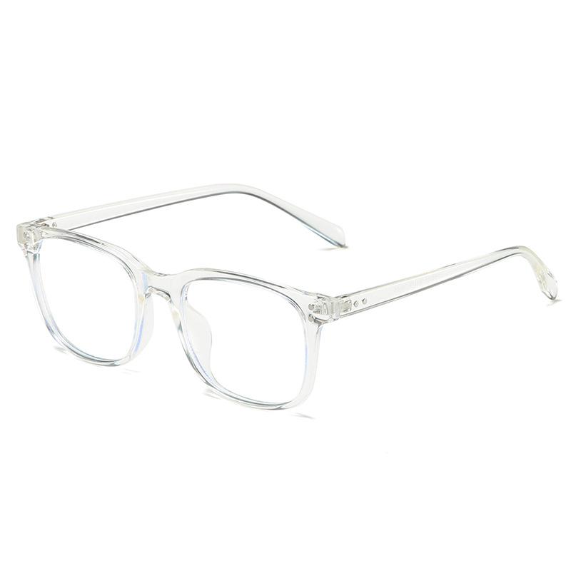 

Ultra Light TR90 Anti-blue Light Glasses Men Women Fashion Black Square Glasses Male Cell Phone Computer Eyeglasses прозорий