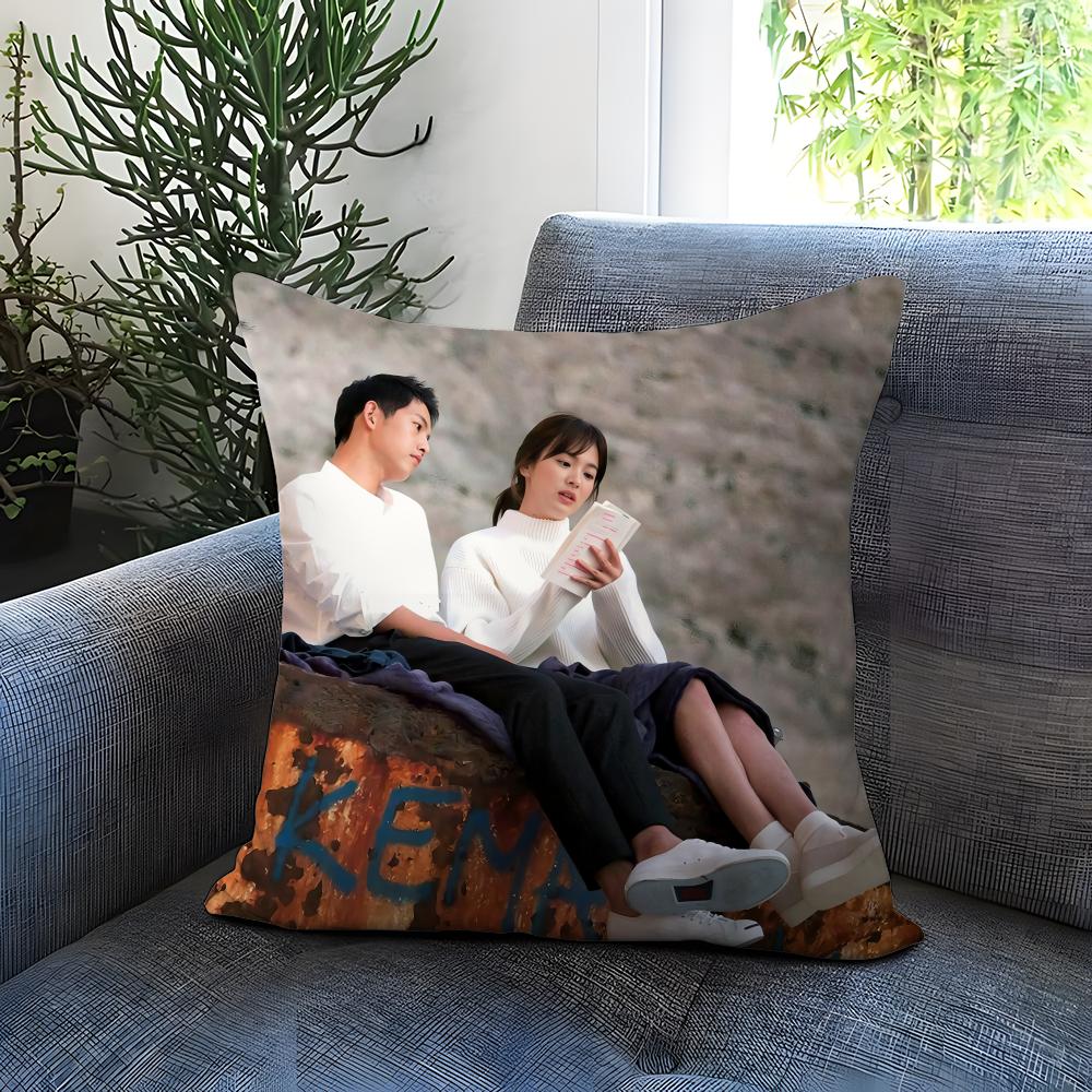 TV series D-Descendants of the SunS Cushion Cover Comfortable Reversible Pillow Cover Ideal for Car Sofa Bedroom & Beyond