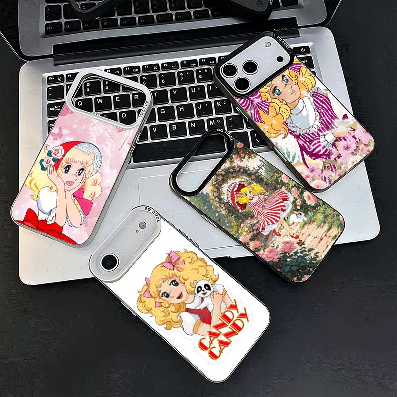 Anime Candy Candy Soft Phone Case for iPhone 15 16 17 Pro Max 17Air 16E 14 Plus 13 12 Mini Shockproof Cover Back Shell