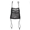 Bilinnvendig bagasjeromsseterygg Elastisk netting Bilstyling Oppbevaringspose Lommebur Borrelås Lommeholder Biltilbehør