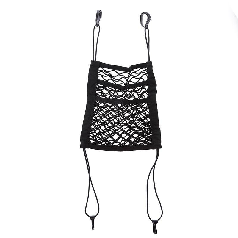 Bilinnvendig bagasjeromsseterygg Elastisk netting Bilstyling Oppbevaringspose Lommebur Borrelås Lommeholder Biltilbehør