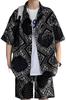Aspersio Paisley Print Shorts Set for Street Collared Shirt and This Shorts Set Is Perfect for Everyday and This Floral and Casual Shorts Set Is