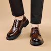 Herren Business Lederschuhe Retro minimalistischer Stil Retro Büro- oder Arbeitsluxus Hochwertige Erwachsenenschuhe Kleid