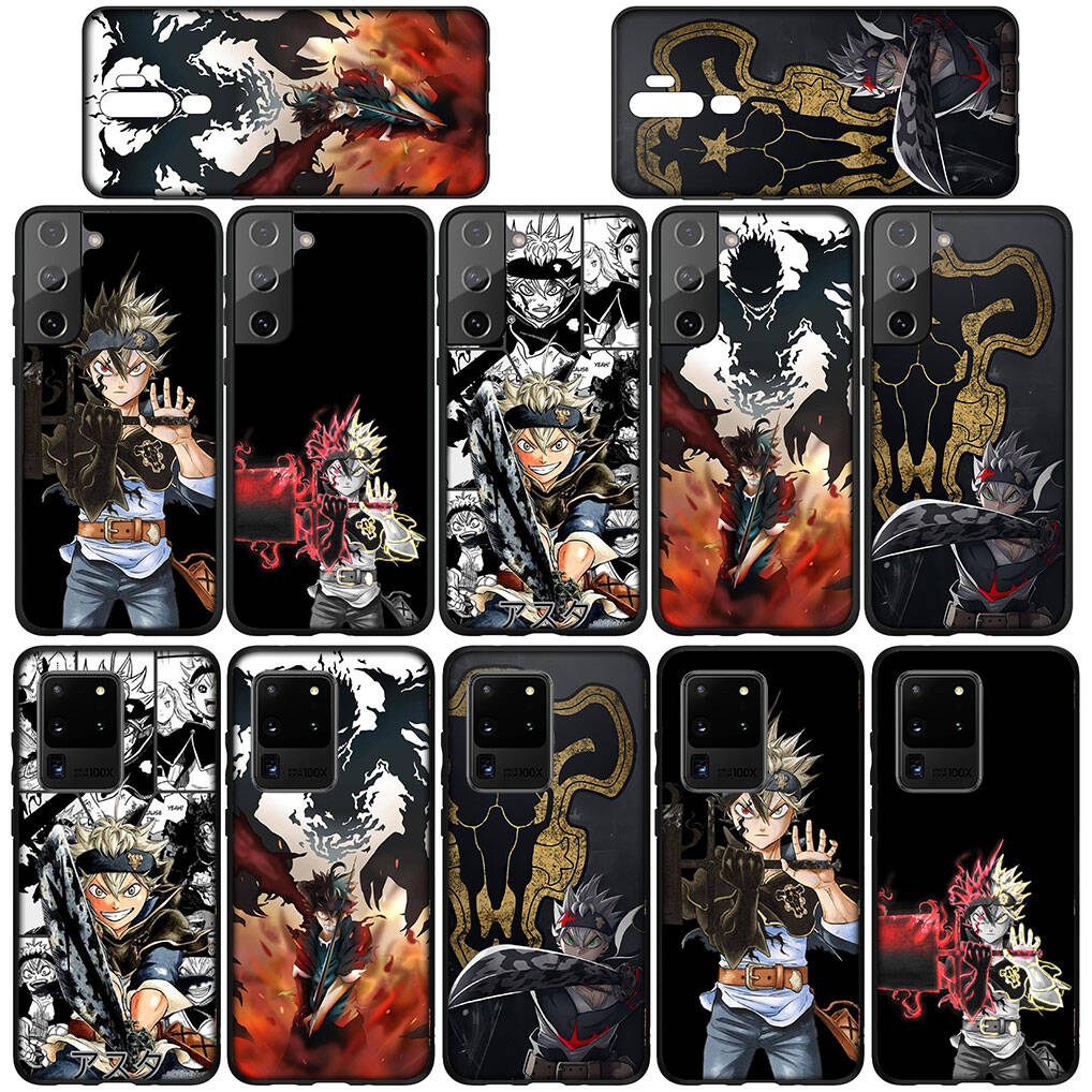 for iPhone 17 16 15 Xiaomi Poco F7 F8 X7 X6 C85 C75 C71 M8 Redmi Note 14 13 12 11 Pro Max 14C 13C 15C A3 A4 Phone Case Anime Asta Black Clover Cover