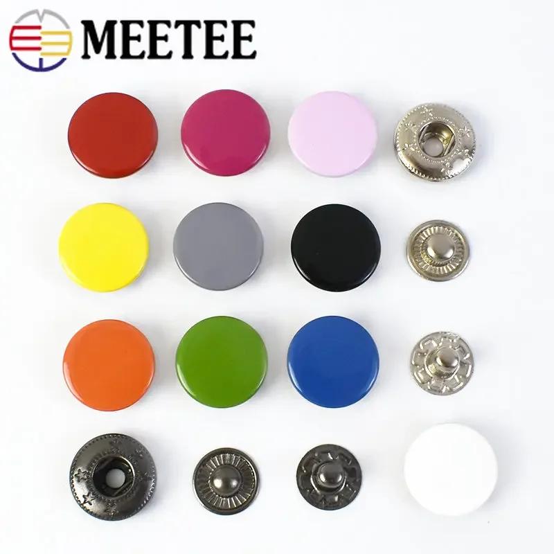 10/20 Set Meetee 12-17mm Bottoni a Pressione Chiusure Bottoni a Pressione Colorati Artigianato della Pelle Abbigliamento Borse Decorazione Accessori per Cucito