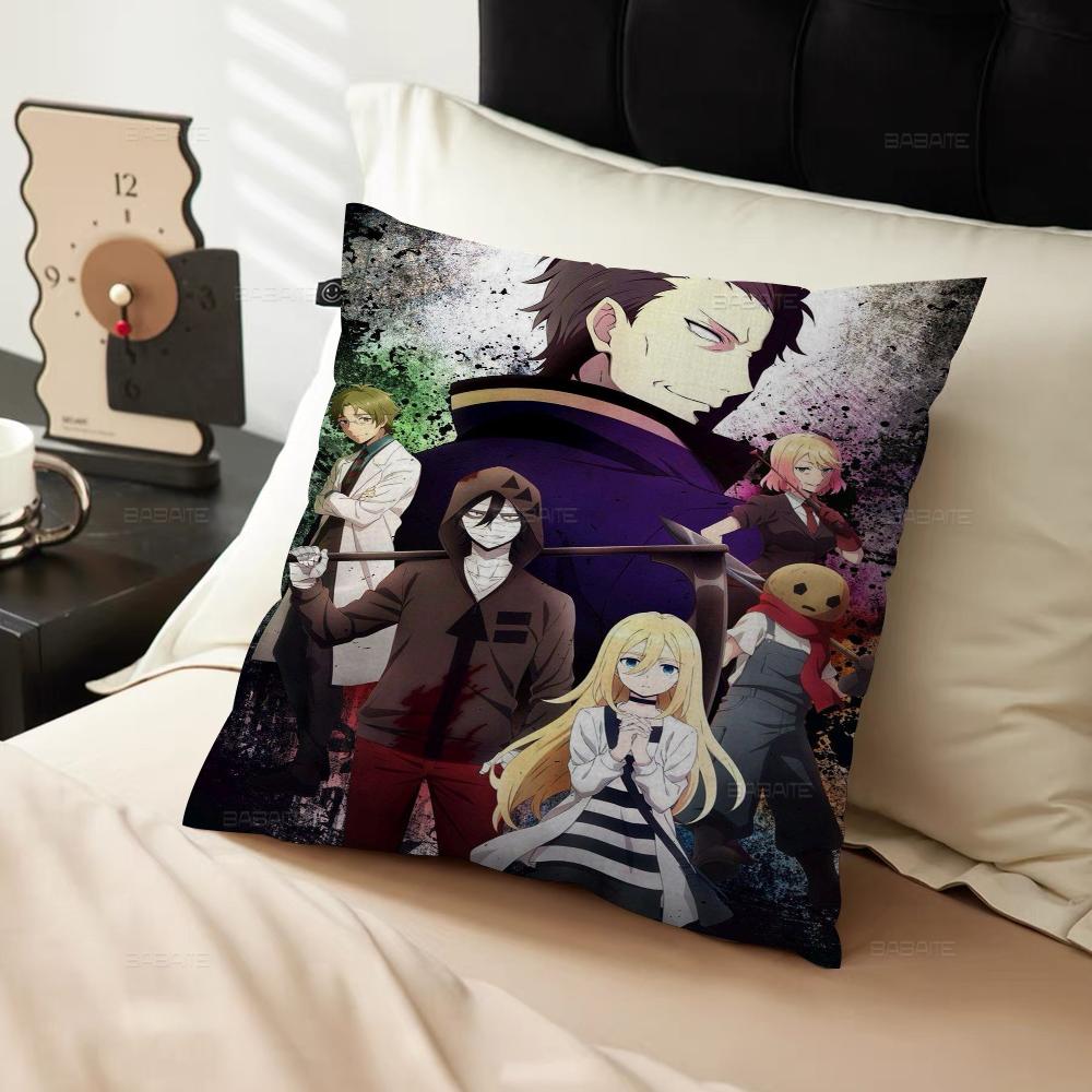 Angels Of Death Decorative Room Aesthetics Pillow Case Home Decor Bedroom Sofa Bed Couch Pillow Cover 45x45
