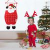 1PC Wall Hanging Christmas Decorations 24 Days Santa Snowman Elk Reusable Xmas Countdown Calendar Christmas Advent Calendar