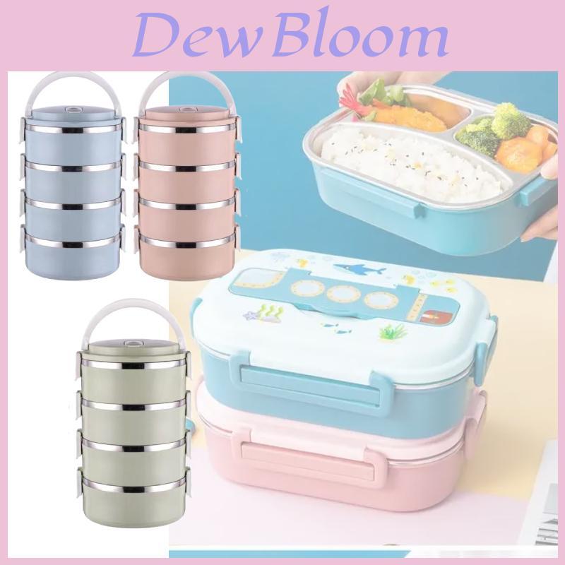 Stainless Steel Bento Box With Multilayer Design For Adults Home And Outdoor Use