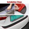 Universal Rubber Mouldings Pad Trim Cover Strip Anti-Scratch Car Rear Bumper Guard Plate Cover Trim Trunk Guard Car Accessories