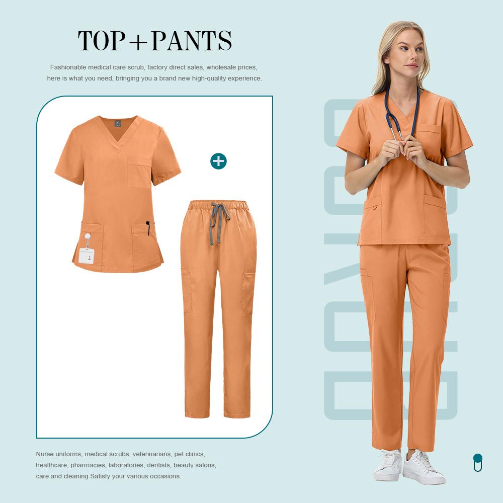 Hot Sale Soft Polyester Hospital Doctor Scrubs Nurses Accessories Nursing Articles Dental Scrub Pet Store Veterinary Uniform New