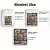 Cat Frames Collection 2D Flat Pattern Flannel Blanket, High Quality All Seasons, Home Decor, Warmth and Comfort, Perfect for Christmas Gifts.