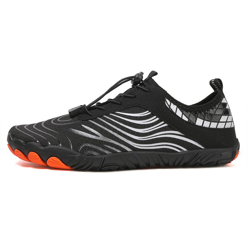 New Outdoor Water Wading Anti Slip Beach Shoes Barefoot Diving Shoes Swimming Cycling Fitness Men's and Women's Five Finger Shoes