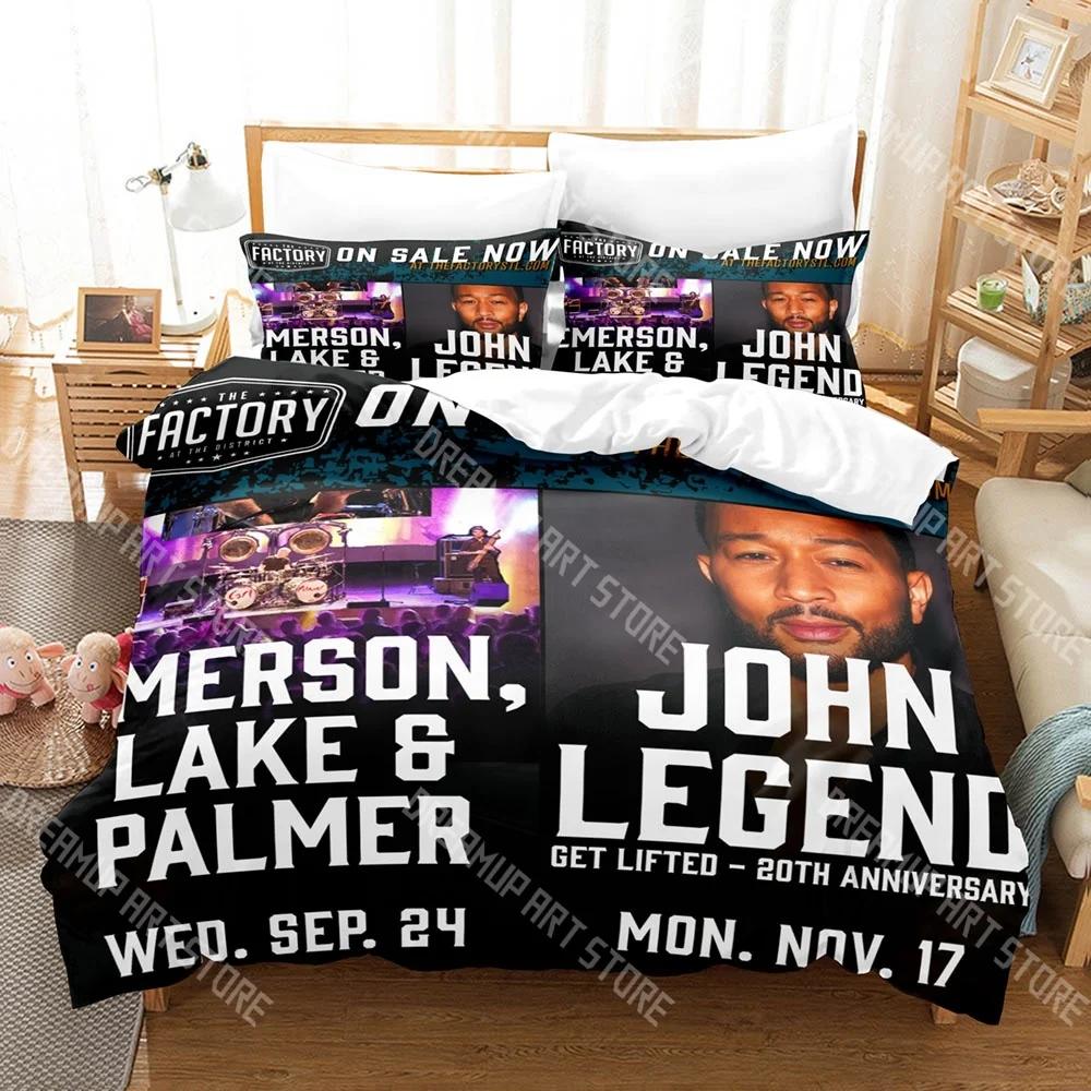 John Legend Get Lifted 20th Anniversary Tour Bedding Set Single Bed Set Adult Kid Bedroom Duvetcover Twin Full Queen King S